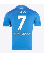 SSC Napoli David Neres #7 Hjemmedrakt 2024-25 Korte ermer